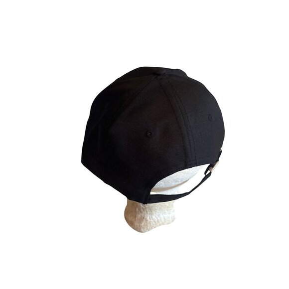 Kalcem Black Baseball Cap With Embroidered Tractor Design & Adjustable Strap - Picture 2 of 5